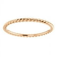 thumbnail image 3 of FB Jewels 18K Rose Gold Skinny Rope Wedding Ring Band Size 7, 3 of 3