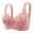 Pink, variant on Women's Plus Size Bra-Exposure Lace Wirefree Push-Up Comfortable Breathable Daily Bra