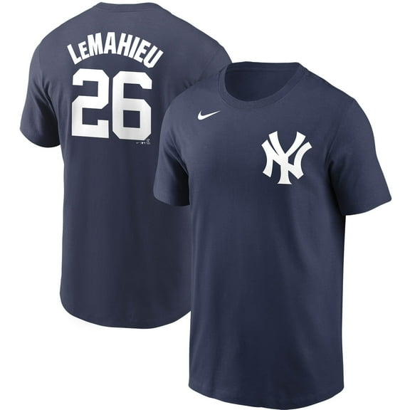 Men's Nike DJ LeMahieu Navy New York Yankees Name & Number T-Shirt