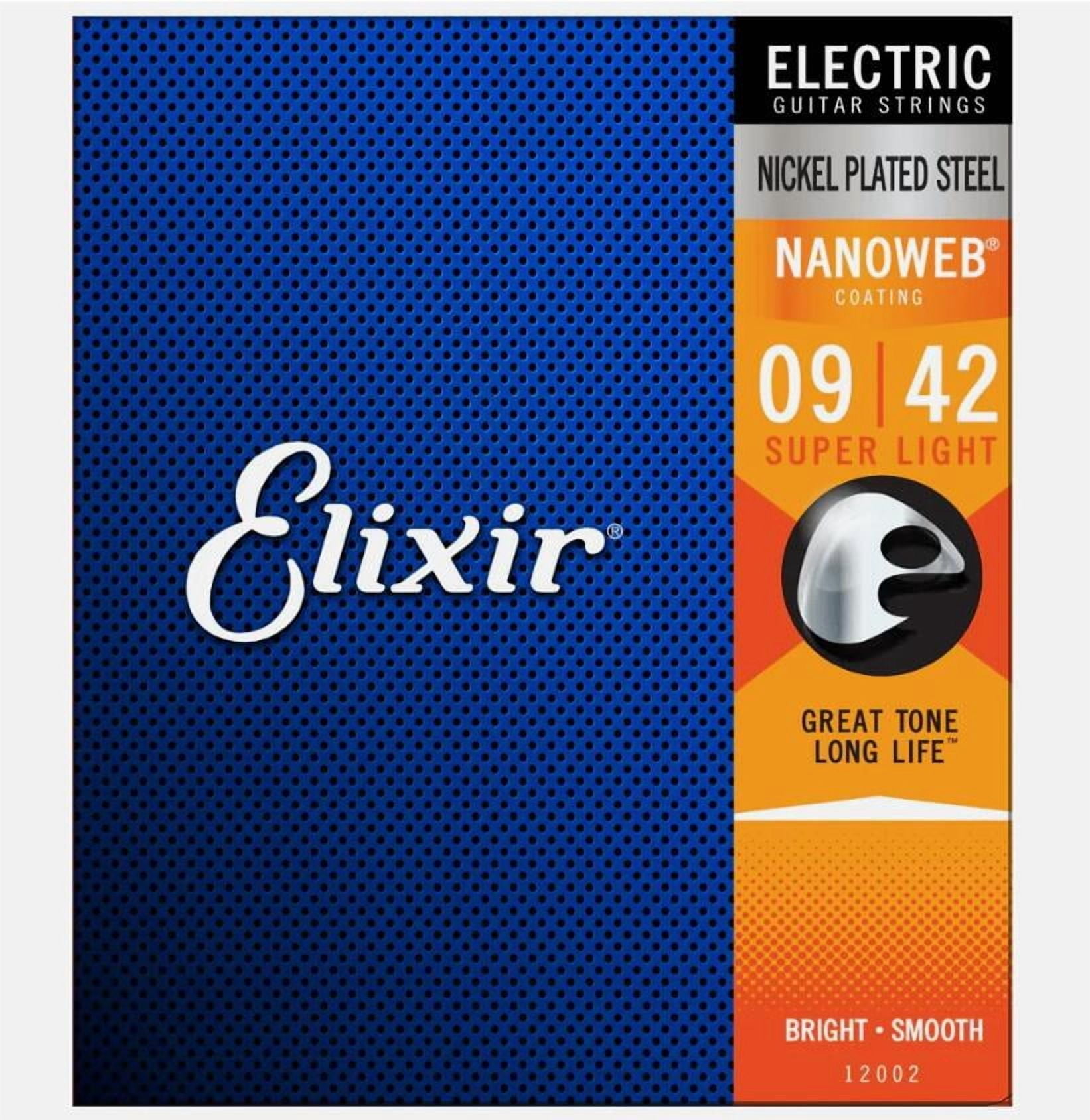 6 Sets! Elixir NANOWEB Nickel Electric — 12002 Super Light .009-.042