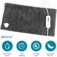 thumbnail image 5 of Dr Relief Full Back Heating Pad Fast Heating Wrap with Auto Shut Off for Back, Neck and Shoulder, Abdomen, Waist Pain Relief, Dry/Moist Option (12"x24", Gray), 5 of 6