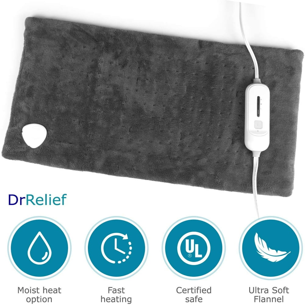 Dr Relief King Size Large Heating Pad, 90 Minutes Auto Off for Back