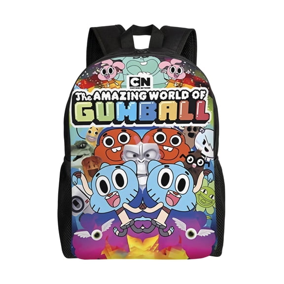 The Amazing-Gum-ball Backpack,3d Print Laptop Backpack Lightweight Casual Daypack Bookbag Multi-Function Travel Backpack