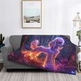 thumbnail image 6 of Throw Blanket for Couch, Autumn Glow Poodle Dream Soft Comfy Warm Plush Throw Blanket, Lightweight Cozy Fuzzy Flannel Blanket & Throws for Sofa Bed, 6 of 7