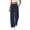 5610-DARKBLUE, variant on Sweatpants for Women Wide Leg Casual Baggy Pants Black Knit Comfy Elastic Drawstring Sweat Pants with Pockets XL
