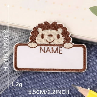  Clothing Labels for Nursing Home (100), No-Iron Name Tags,  Washable Personalized Labels (1.2” x 0.5”), Perfect for Clothes, Items and  Nursing Home Supplies - White : Office Products