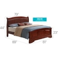 thumbnail image 2 of Glory Furniture Louis Phillipe G3100C-KB2 Cherry King Bed, 2 of 2