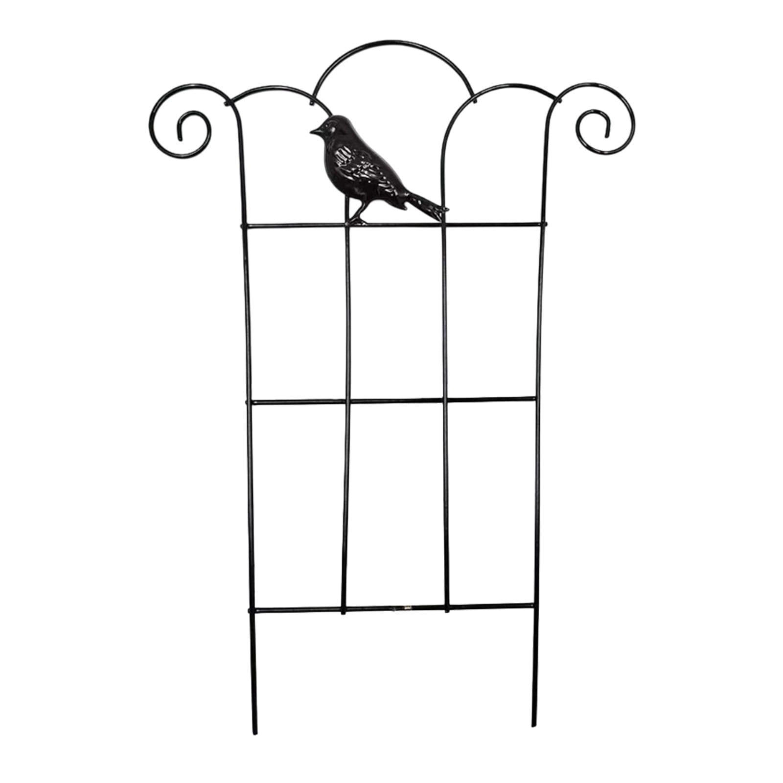 15.7 Inch Metal Trellis Stakes for Climbing - Garden Support Stakes for Indoor Outdoor Potted Flowers, Monstera, Vines, Tomatoes, Cucumbers, and Vegetables (4 PCS)