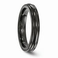 thumbnail image 5 of Edward Mirell Titanium Black Titanium Triple Domed 4mm Band Size: 7; for Adults and Teens; for Women and Men, 5 of 8