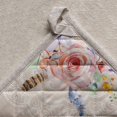 thumbnail image 4 of Ibiza - Beige 100% Cotton Pot Holder with Loop Heat Resistant for BBQ | Cooking | Baking | Grilling | Microwave | Barbecue | Spring/Summer (8 Inch by 8 Inch), 4 of 8