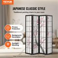 thumbnail image 2 of Room Divider Japanese Room Screen Divider 4 Panel for Room Separation, 2 of 7