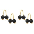 thumbnail image 1 of 2 Paires de Balles Rythmiques, Instruments Shaker Cup Classiques Africains Hochets Instruments de Percussion à Main (Noir), 1 of 7