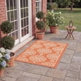 thumbnail image 4 of Safavieh Courtyard Kirsten Geometric Indoor/Outdoor Area Rug, Terracotta, 2'7" x 5', 4 of 16
