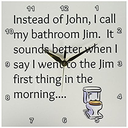 Walmart Call In Number >> 3drose Call My Toilet Jim Not John Black Lettering With Picture Of A Toilet Wall Clock 10 By 10 Inch Walmart Call In Number >> 3drose Call My Toilet Jim Not John Black Lettering With Picture Of A Toilet Wall Clock 10 By 10 Inch