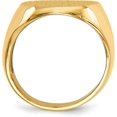 thumbnail image 2 of 14k Yellow Gold 20.0x16.5mm Open Back Men's Signet Ring - Ring Size 9.0, 2 of 8