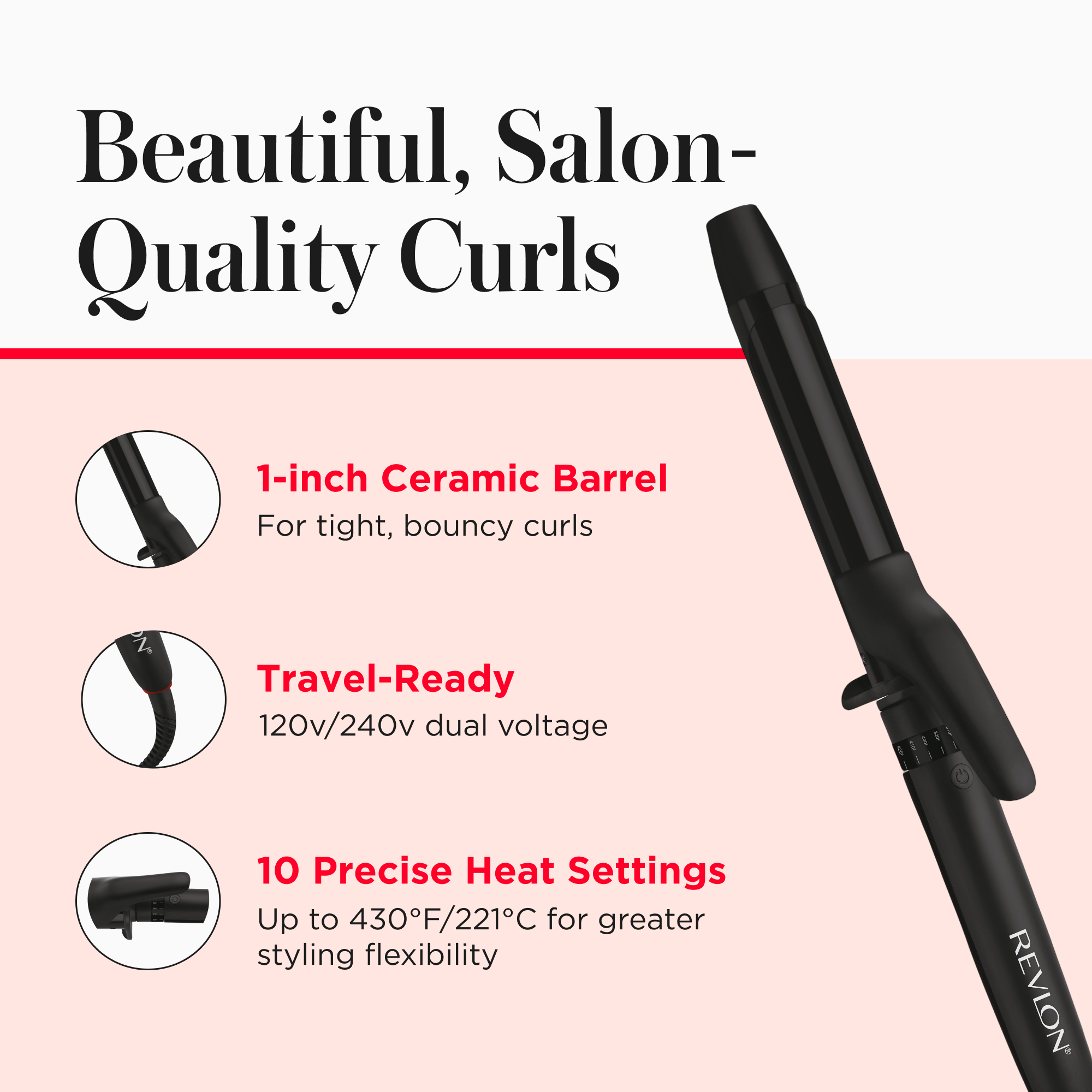 Revlon Smooth Stay 1 Inch Coconut Oil Curling Iron photo 5