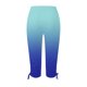 thumbnail image 4 of ICHUANYI Clearance Women's Summer Casual Drawstring Printed Cropped Pants(Blue, S) ICHUANYI WER2023080817719, 4 of 5