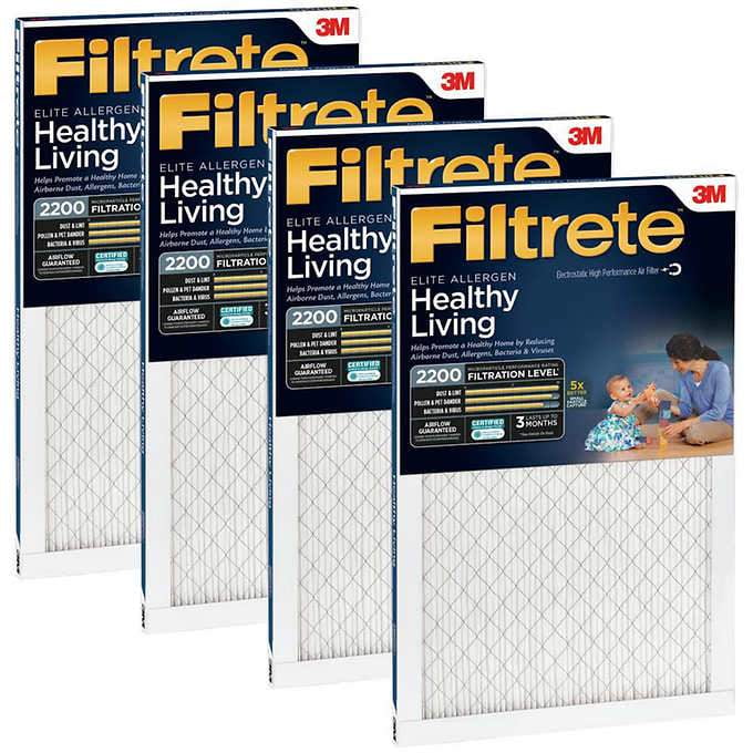 3M 2200 Series Filtrete Filter, 4pack