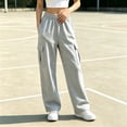 thumbnail image 4 of ClodeEU Women Elastic Waist Drawstring Sweatpant with Pocket ,Casual Loose Sport Pants ,Women's Plus XL, 4 of 8