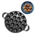 thumbnail image 4 of Shoreew 7 Hole Cooking Cake Pan Smooth Omelette Pan Non-Stick Frying Pan for Octopus Balls Breakfast Omelette Maker, 4 of 7
