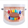 thumbnail image 2 of Colorful Tooth Brace Shiny Teeth Socket Gold Plating Teeth Decoration Teeth Accessories Silver, 2 of 6