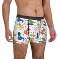 thumbnail image 5 of Men's Boxer Briefs, Dinosaur Soft Comfy Mens Underwear Boxer Briefs Breathable With Widen Waist, 5 of 7