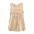 thumbnail image 6 of Women's Summer Tops Boho Tank Tops Crewneck Sleeveless Shirts Casual Flowy Lace Swiss Dots Blouses Trendy Clothing, 6 of 6