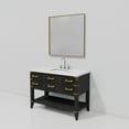 thumbnail image 5 of Norwalk 48 in W Black Oak Single Vanity, White Quartz Top, Faucet Set, and 46 in Mirror, 5 of 8