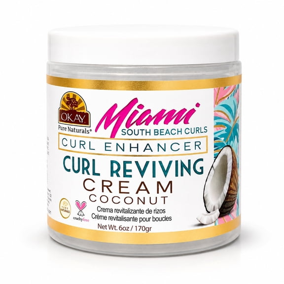 OKAY Miami South Beach Curl Reviving Cream - 6 oz / 170 ml