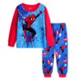 thumbnail image 2 of Marvels Spiderman Anime Kids Pijamas Set Niños Ropa de dormir Pijamas de dibujos animados Pijamas Baby Boy Girl Ropa de dormir de algodón Set4T (100CM) zhangyuxiang CONDUJO, 2 of 2