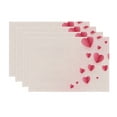 thumbnail image 4 of Valentine's Day Placemat Set Table Mat Heat Insulation Linens for Romantic Candlelight Dinner Dining Room Decor(A), 4 of 6