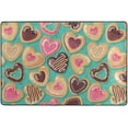 thumbnail image 4 of Dreamtimes Valentine Day Sugar Cookies Non-Slip Area Rug 72"x48", Sweet Cute Yummy Soft Non Slip Washable Floor Mats for Indoor Front Porch,Living Room, Bedroom,Kitchen, 4 of 5
