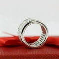 thumbnail image 3 of Hitanshu Jewels Men's 3Ct Baguette Cut CZ Band 14K White Gold Plated Silver, 3 of 4