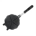 thumbnail image 2 of Waffle Pan Non-Stick Waffle Pancake Baking Barbecue Oven Mold Waffles Maker Waffle Pancake Griddle Pan,1 x Waffle iron, 2 of 7