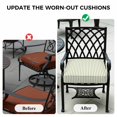 thumbnail image 5 of Outdoor Patio Cushion Covers 2 Pack Minimalist Light Green Striped Patio Chair Cushion Covers Modern Art Vertical Line Print Waterproof Outdoor Seat Cushion Covers for Patio Furniture 20"x18", 5 of 9