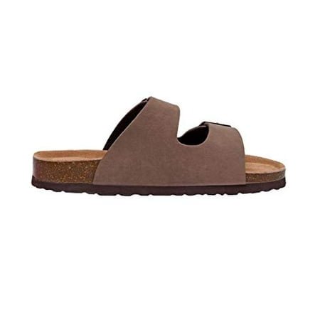 cUSHIONAIRE Womens, Lane Slide Sandals Brown 8 M
