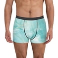 thumbnail image 4 of Wukai Blue Marble Print Men’s Underwear Breathable Boxer Briefs,&nbsp;Moisture Wicking & Breathable-Large, 4 of 7