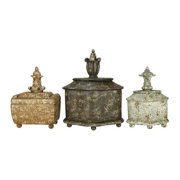 93-1440 Set of 3 Finial Keepsake Boxes