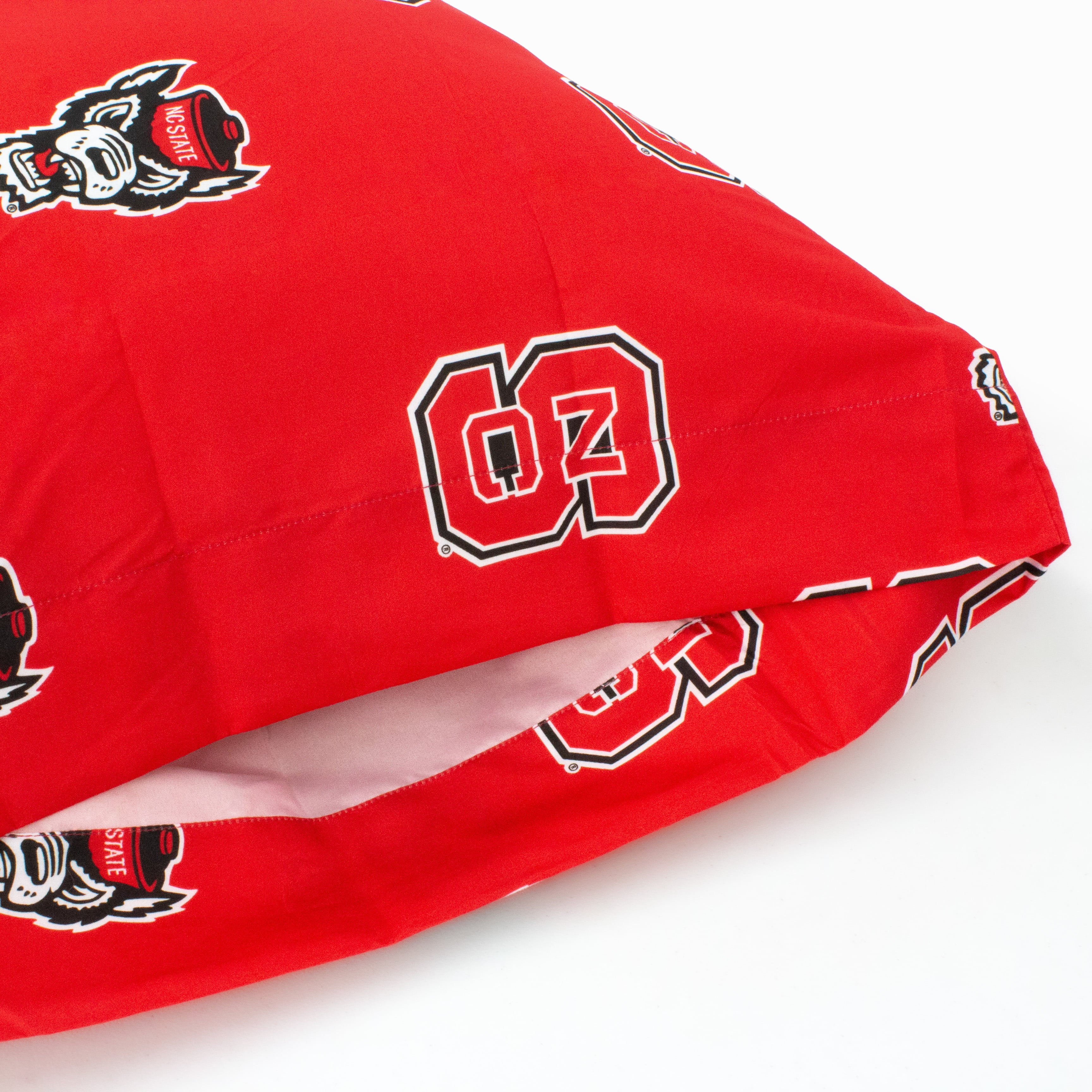 North Carolina State Wolfpack Pillowcase Pair, King, 20" x 40" (2 King Pillowcases)