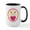 White/Black Inside, variant on CafePress - Peter Cottontail Girl Easter Large Mug - 15 oz Ceramic Large White Novelty Mug