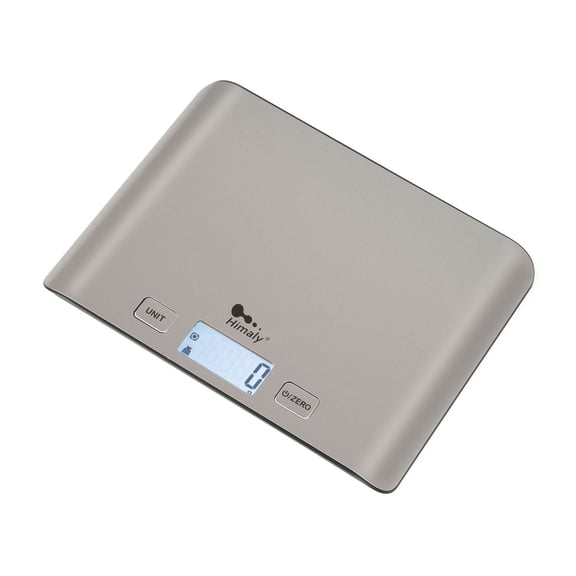 Himaly Digital Food Scale, 11lb Capacity with Grams & oz, High Precision LCD Display for Kitchen & Food Measurements, Gray