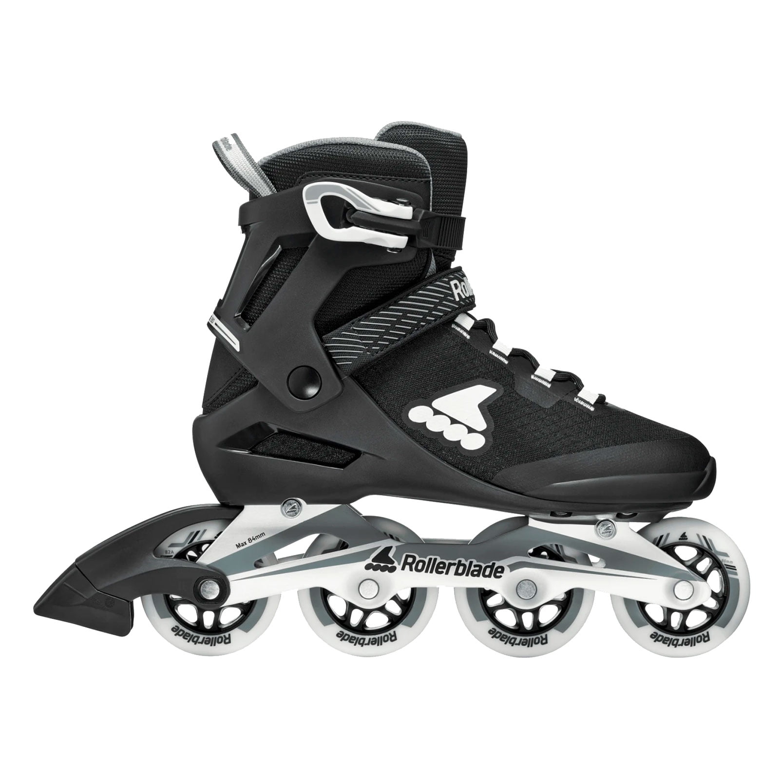ROLLERBLADE Men's Macroblade 80 Black/Gray Skates, Size: 11/11.5