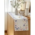 thumbnail image 5 of Table Runner 72 Inches Long for Kitchen Dining, Spring Floral Dresser Scarf Farmhouse, Dining Table Decorations for Wedding/Parties, Watercolor Summer Botanical Flowers 16 x 72 In, 5 of 8