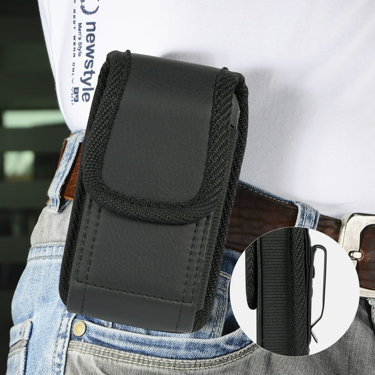Kyocera Flip Phone Case - Leather Pouch with Belt Loop, Clip Kyocera Flip Phone Case - Leather Pouch with Belt Loop, Clip