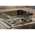 thumbnail image 2 of Michael Amini Montreal Mirrored Square Cocktail Table With Crystal Accents, 2 of 6