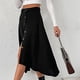 thumbnail image 1 of Falda midi con botones,Falda midi con botones Una falda larga informal Falda larga Aspecto llamativo, 1 of 6