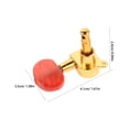 thumbnail image 2 of VERDANVERSE 6Pcs Guitar String Tuning Pegs Gold for Acoustic Classical Guitar Smooth Adjustment, 2 of 8