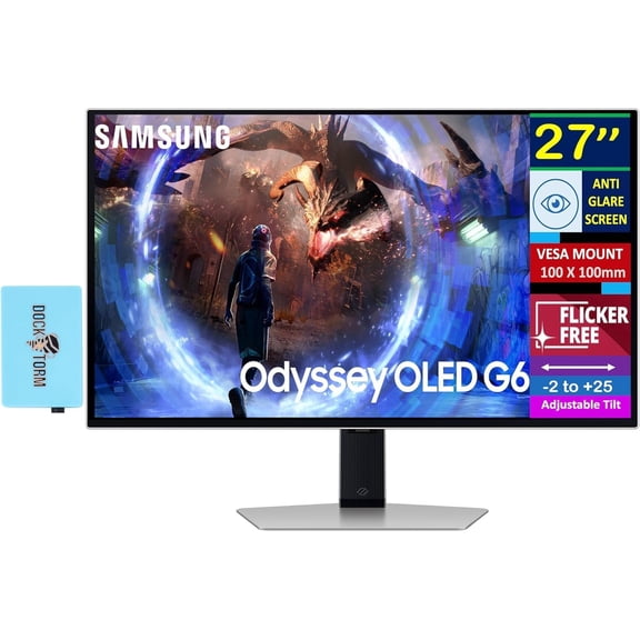 Samsung Odyssey G6 27" QHD Gaming Monitor 360Hz w/DKZ Hub (LS27DG602SNXZA)