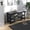 35" Black, variant on Demi Bonn 23" Bamboo Shoe Storage Bench, 3-Tier Entryway Bench with Cushion, Shoe Organizer for Entryway, Hallway, Black