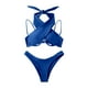 thumbnail image 5 of WILLBEST Trajes de Baño Mujer Bikini Con Tirantes de Color Liso Para Mujer, E y Cómodo, 5 of 5